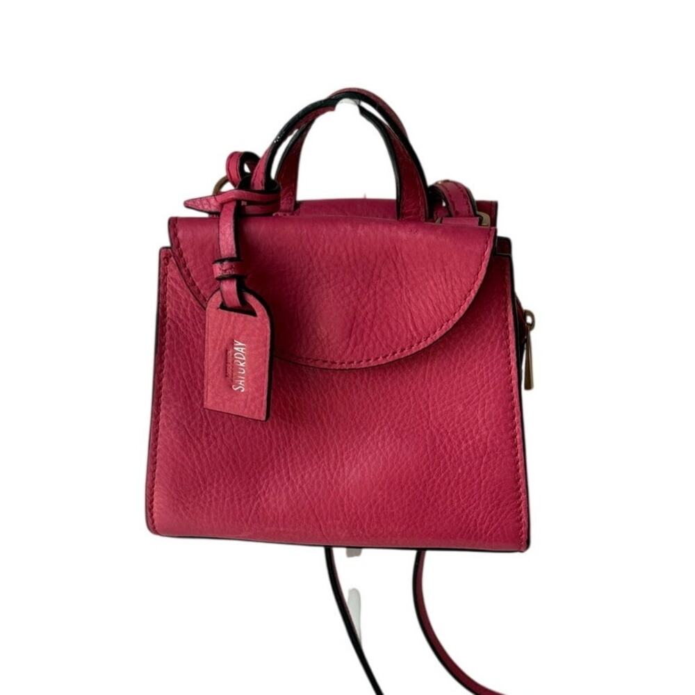 Kate Spade Saturday Mini A Satchel Pink Pebbled Leather Crossbody Bag